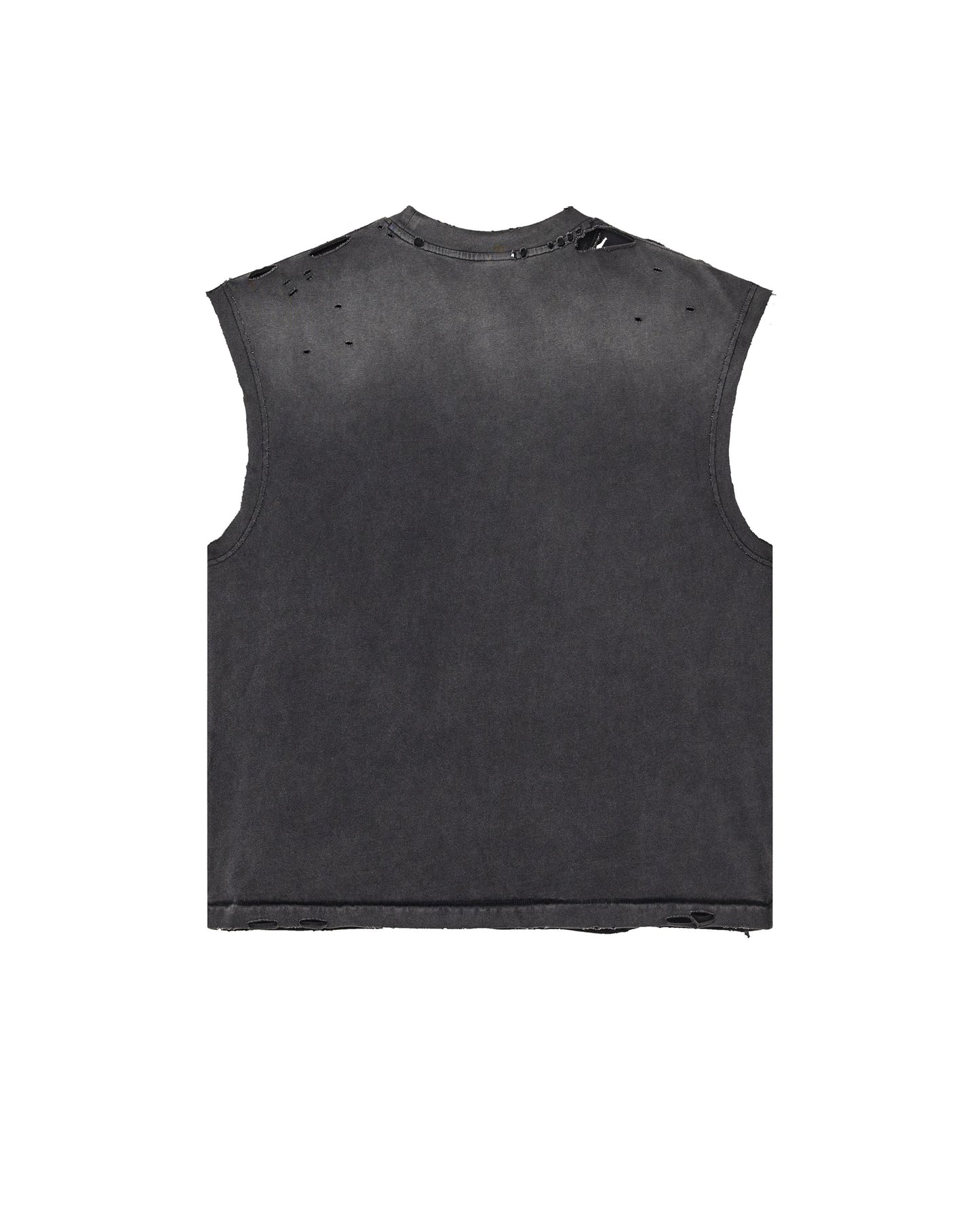 BLACK LA FLOR MUSCLE TEE