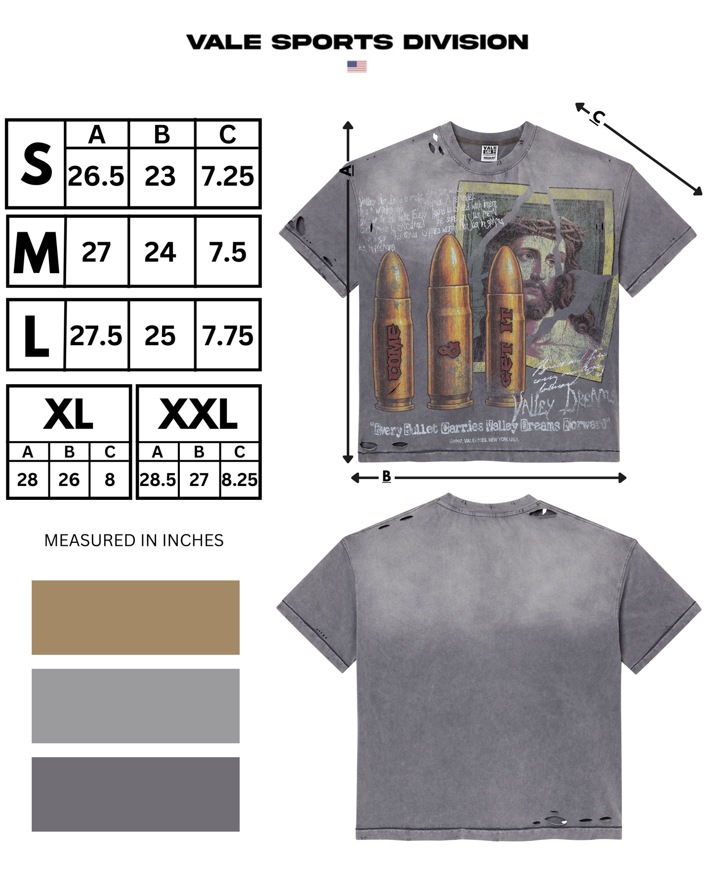 FAITH THRASHED TEE