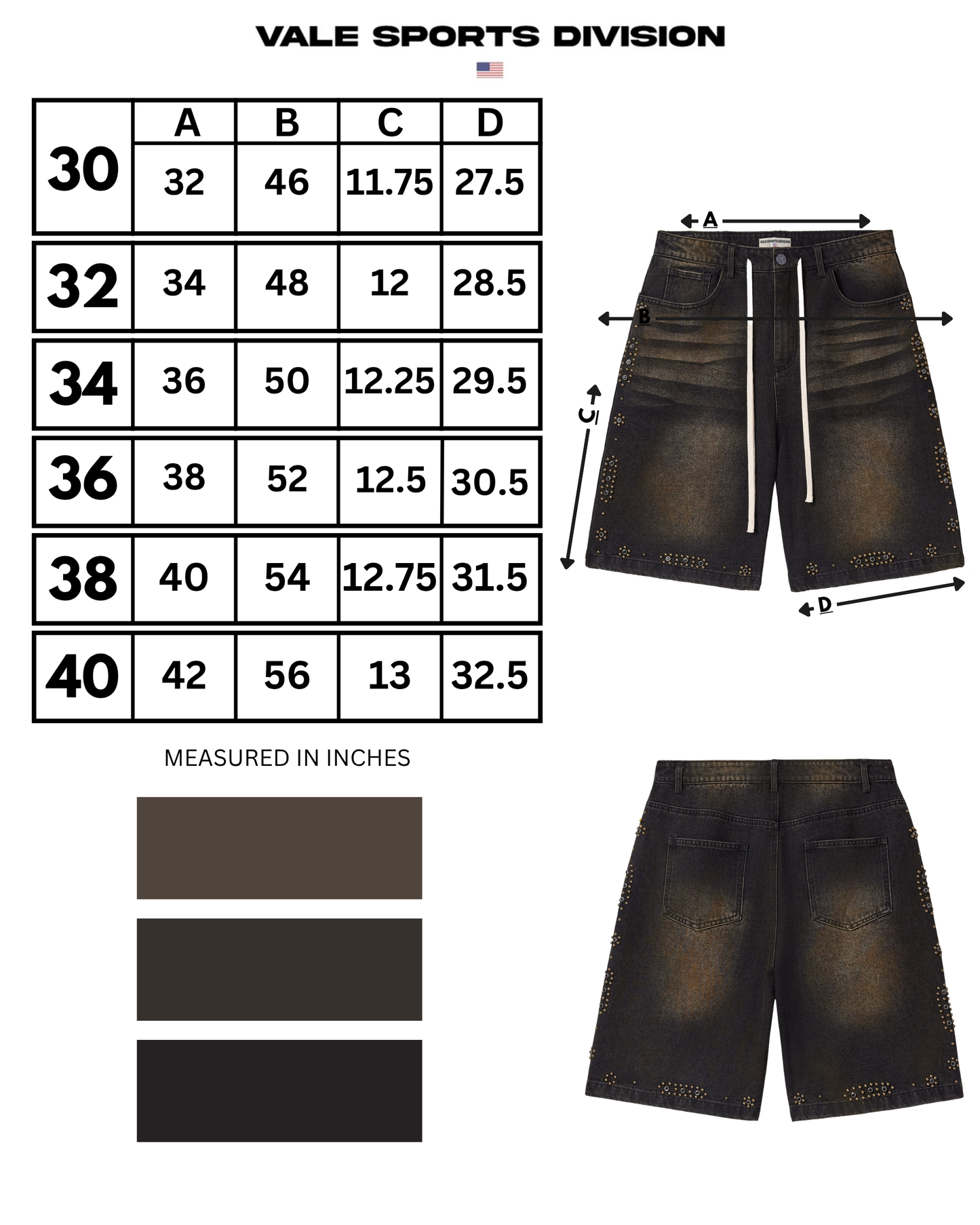 FORGED BLACK JORTS