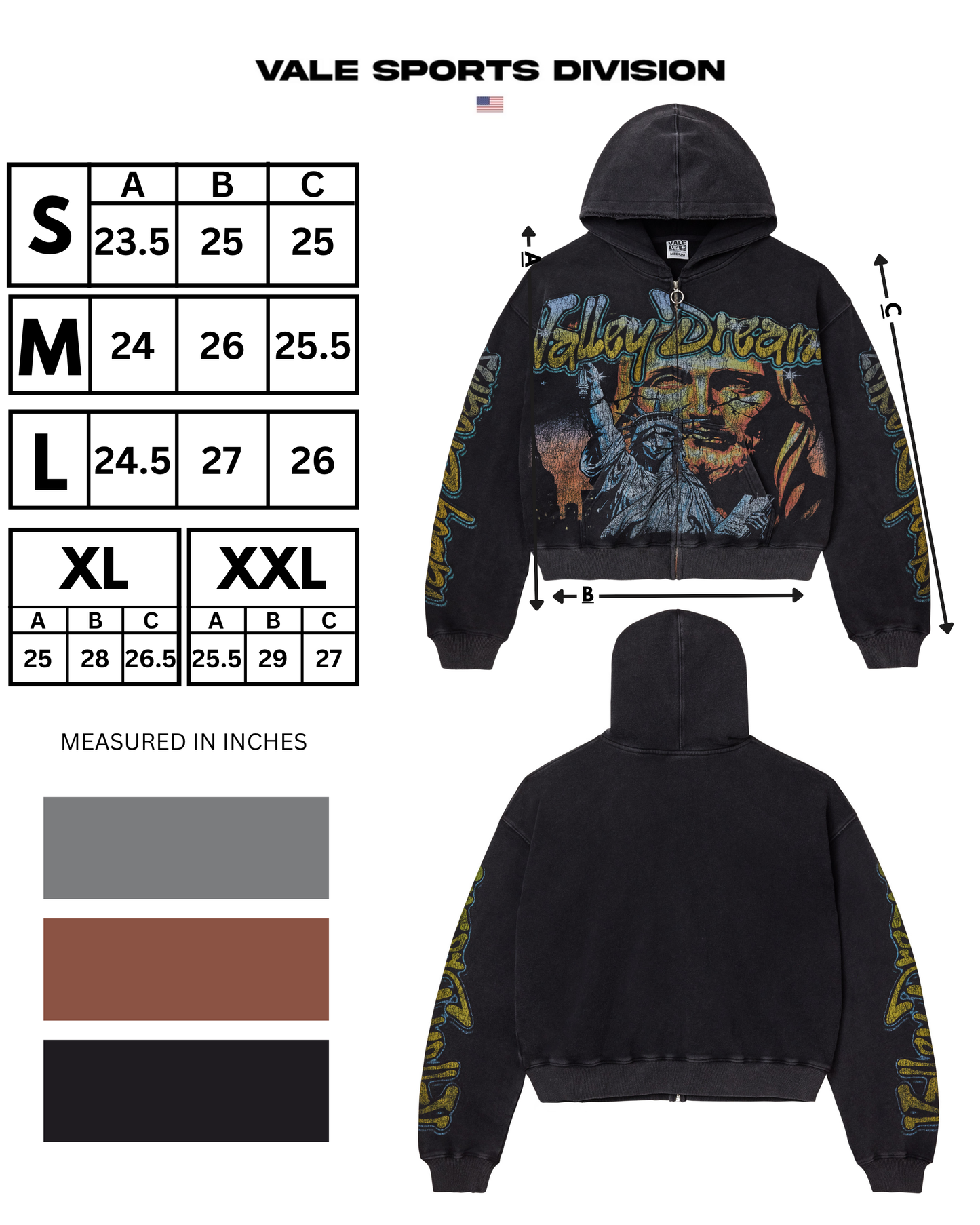 GODS LIBERTY ZIP UP