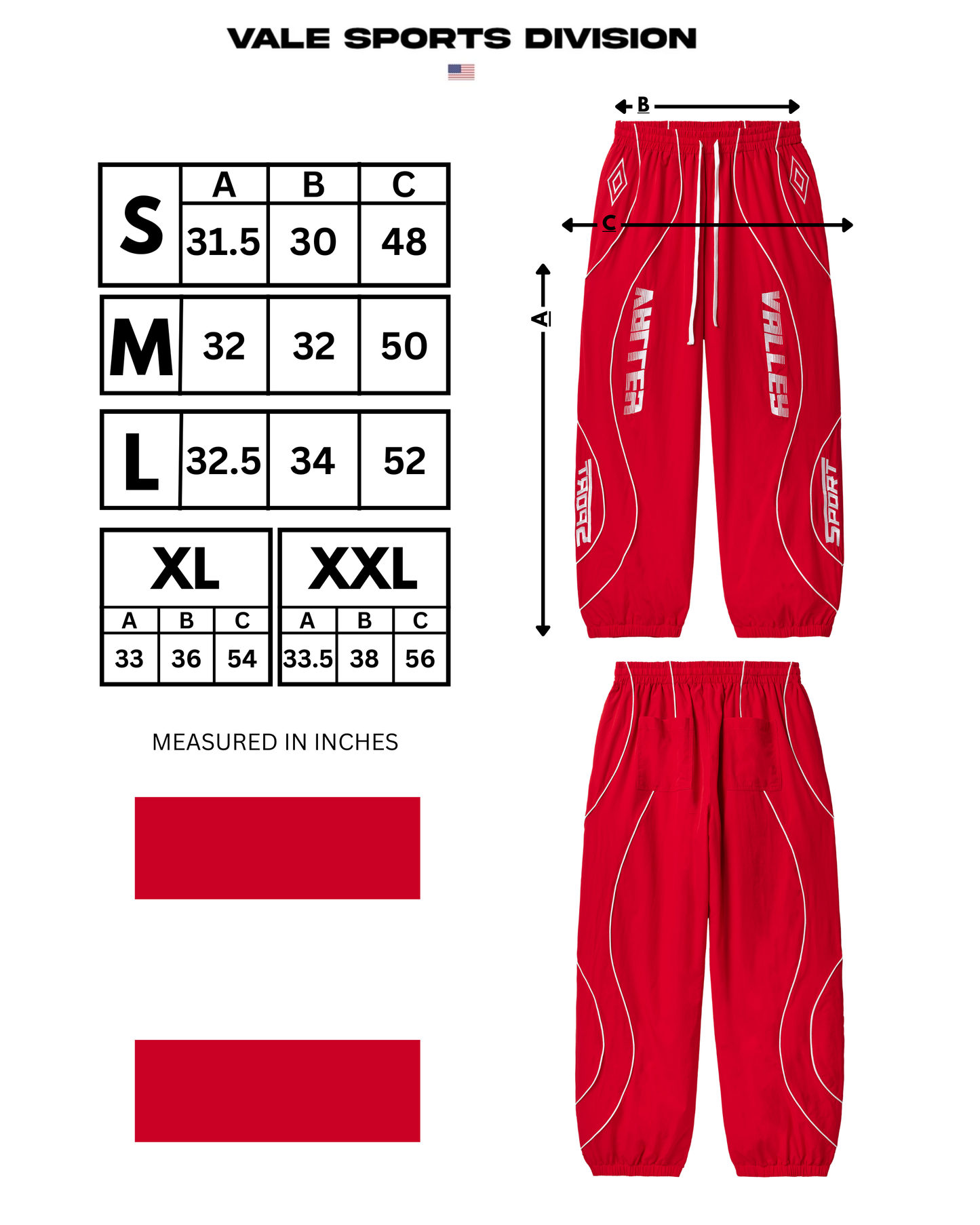 RED SWISH SWEATS