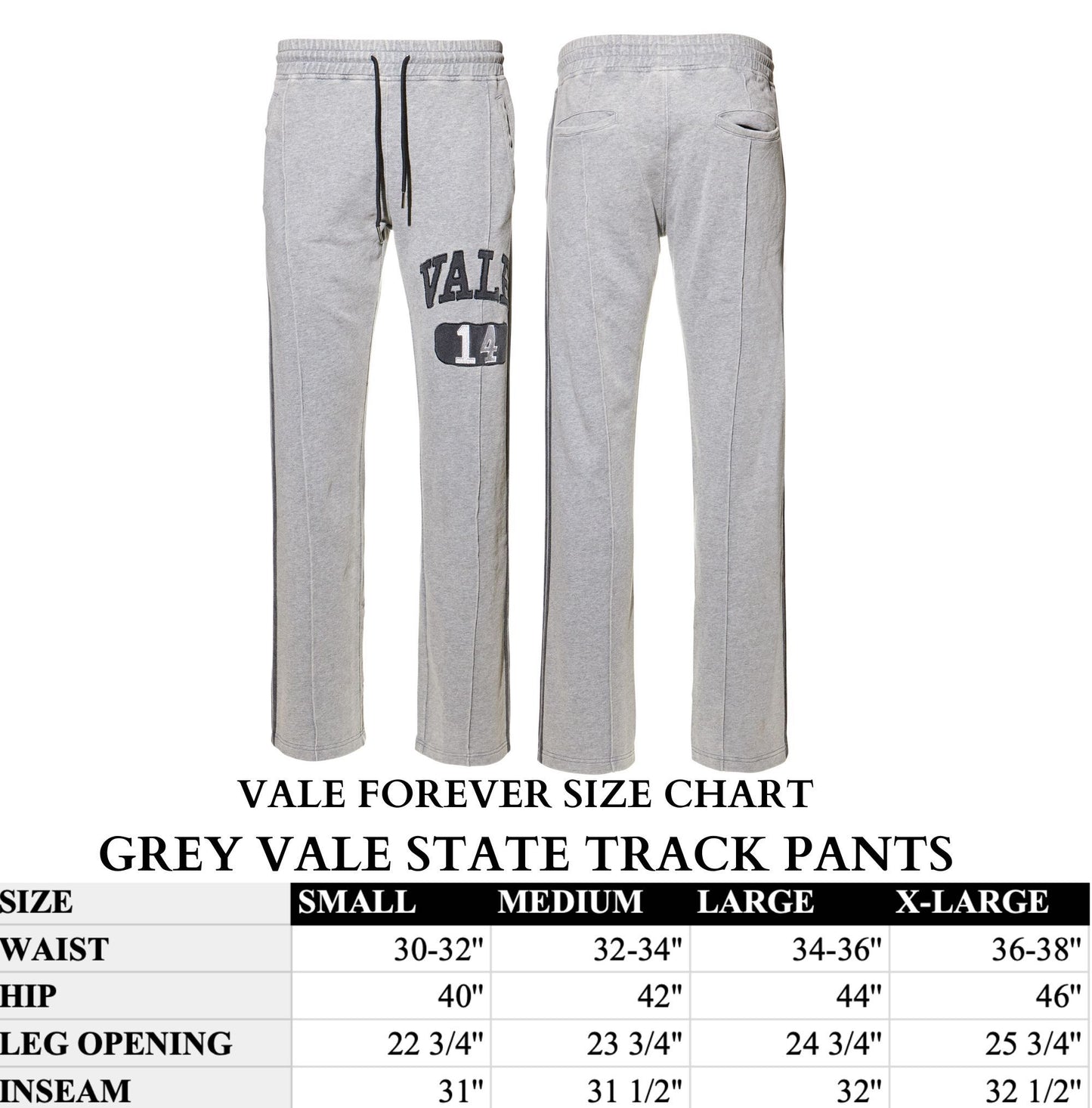 GREY VALE STATE TRACK SWEATPANTS