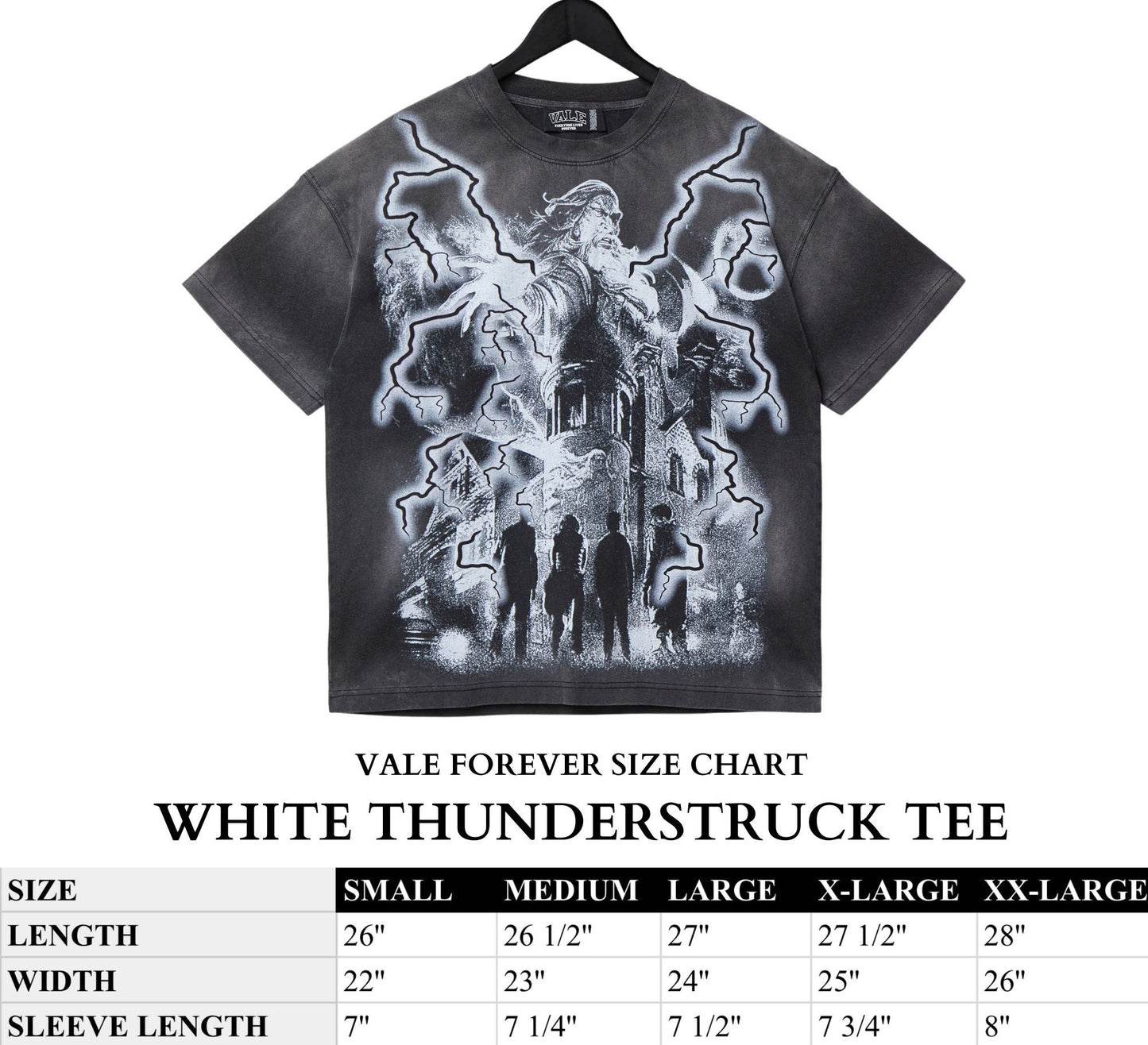 WHITE THUNDERSTRUCK TEE