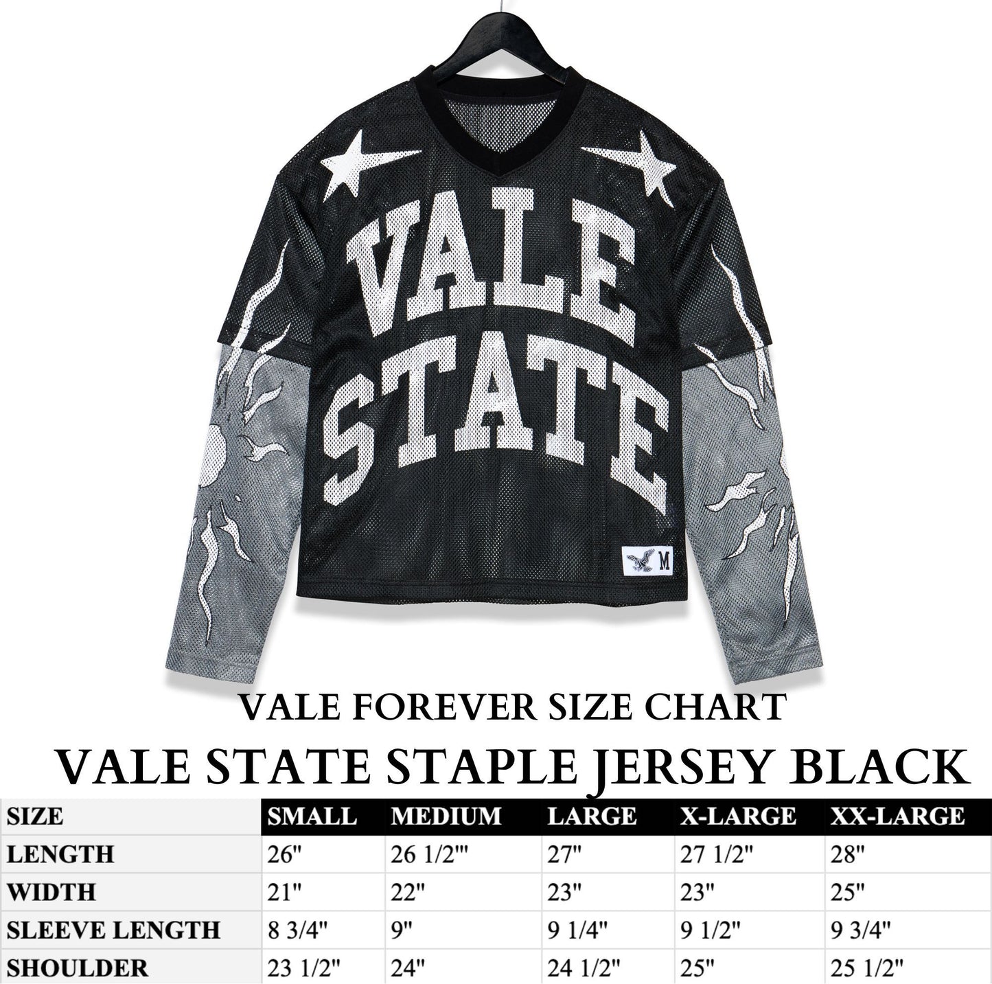 VALE STATE STAPLE JERSEY BLACK