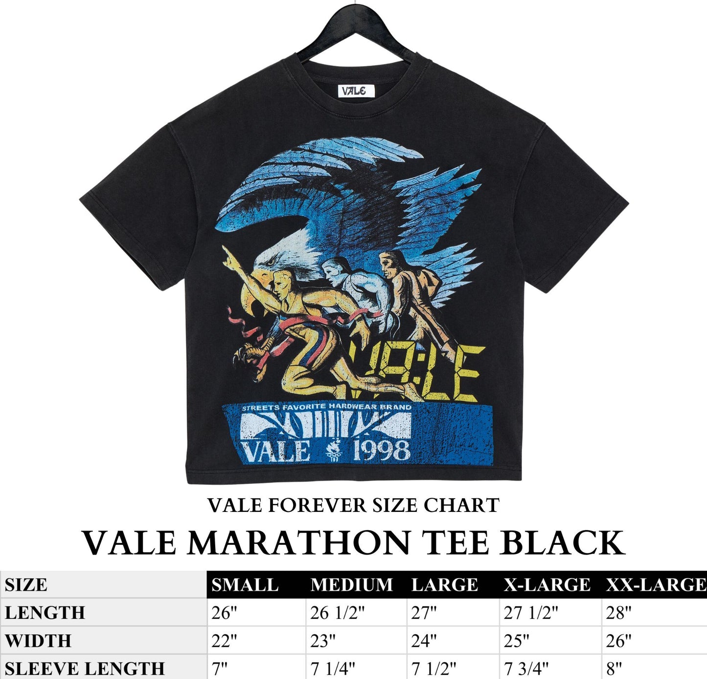 VALE MARATHON TEE BLACK