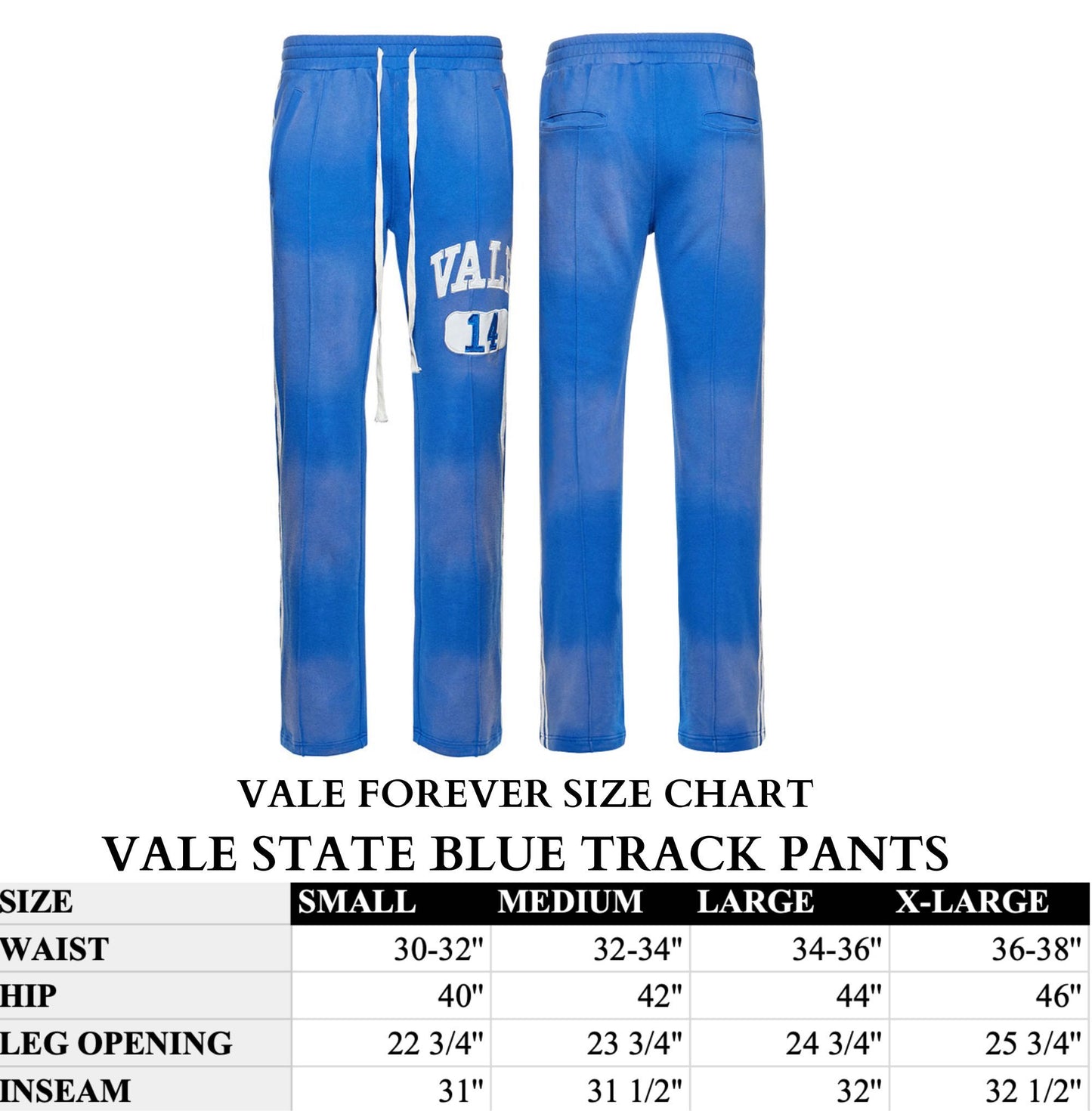 VALE STATE BLUE TRACK PANTS