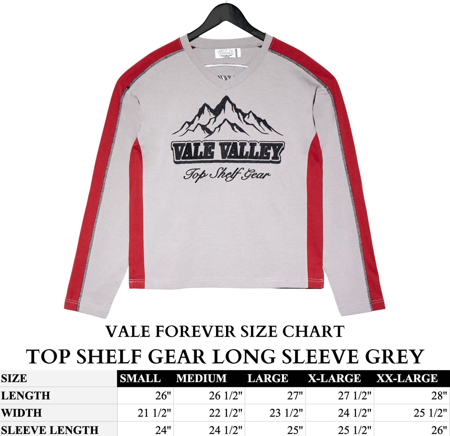 TOP SHELF GEAR LONG SLEEVE GREY