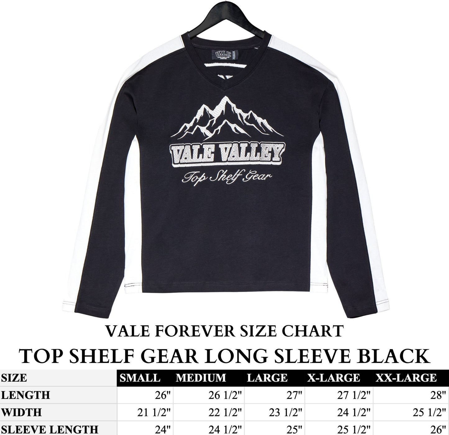 TOP SHELF GEAR LONG SLEEVE BLACK