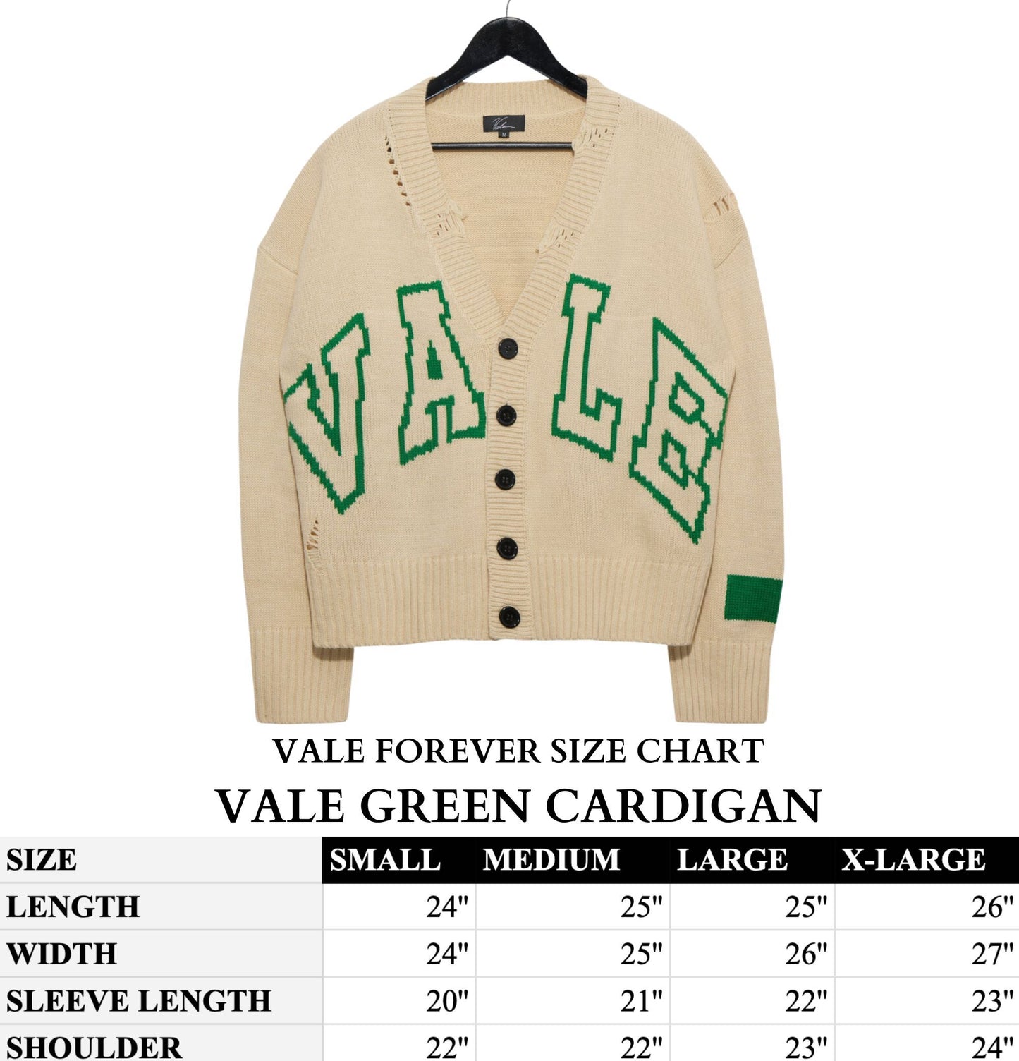 VALE GREEN CARDIGAN