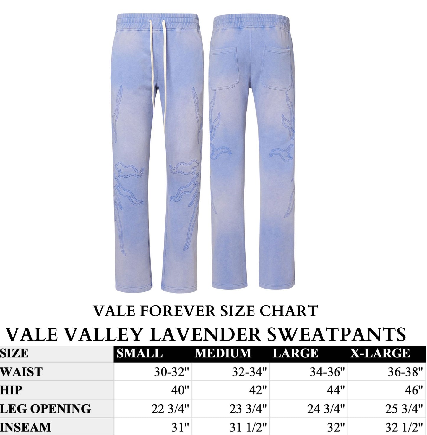 VALE VALLEY LAVENDER SWEATPANTS