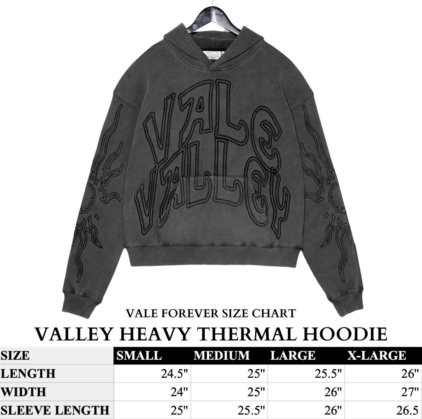 VALE VALLEY HEAVY THERMAL HOODIE