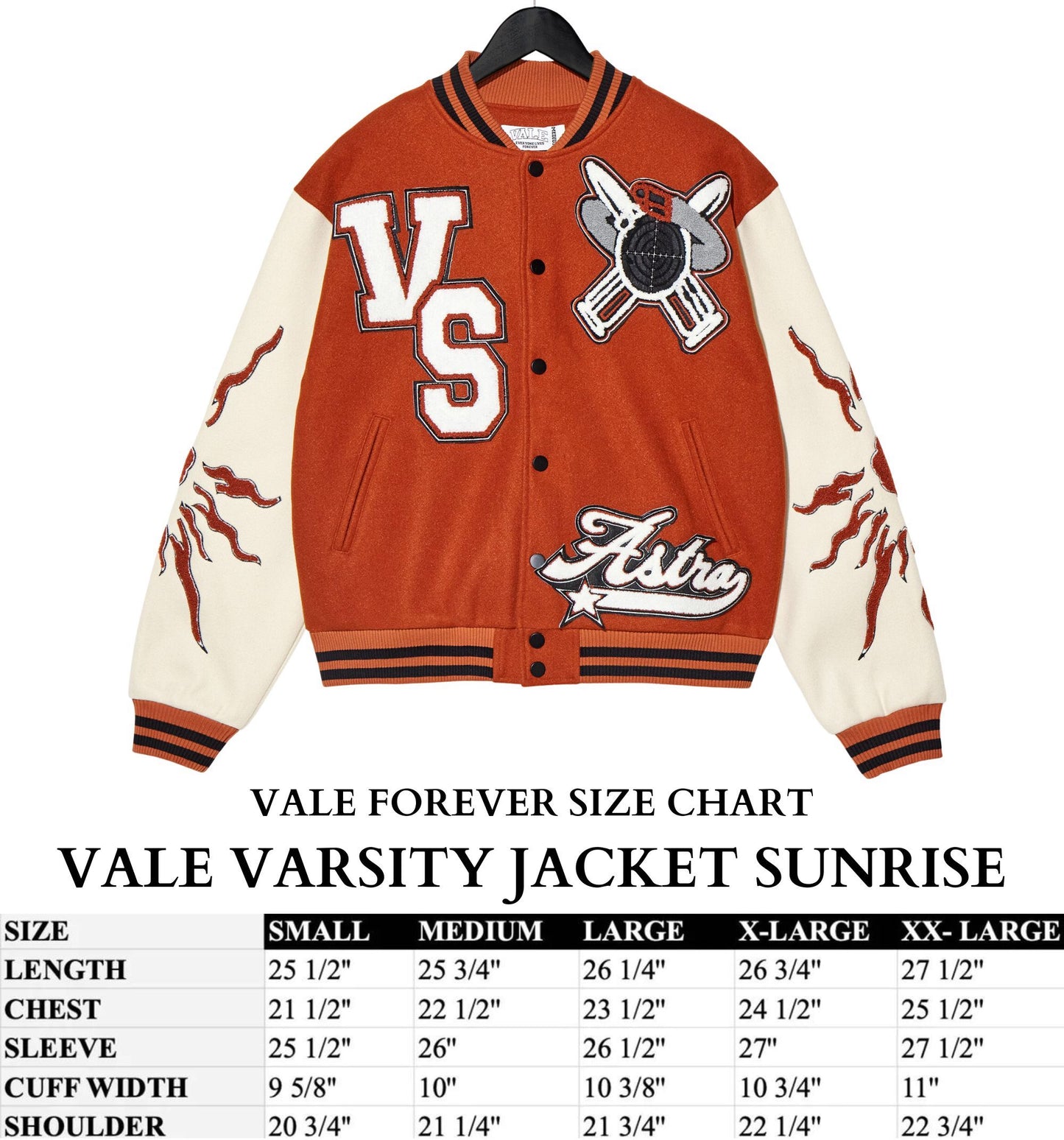 VALE VARSITY JACKET SUNRISE