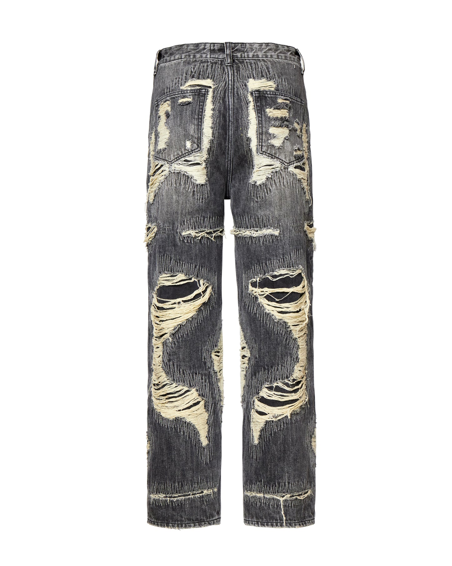 WASHED BLACK MIRROR DENIM V2