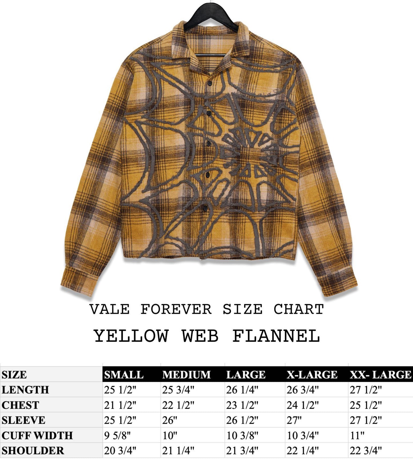 YELLOW WEB FLANNEL