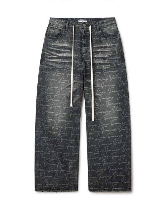 BLACK LETTER TO VALE DENIM