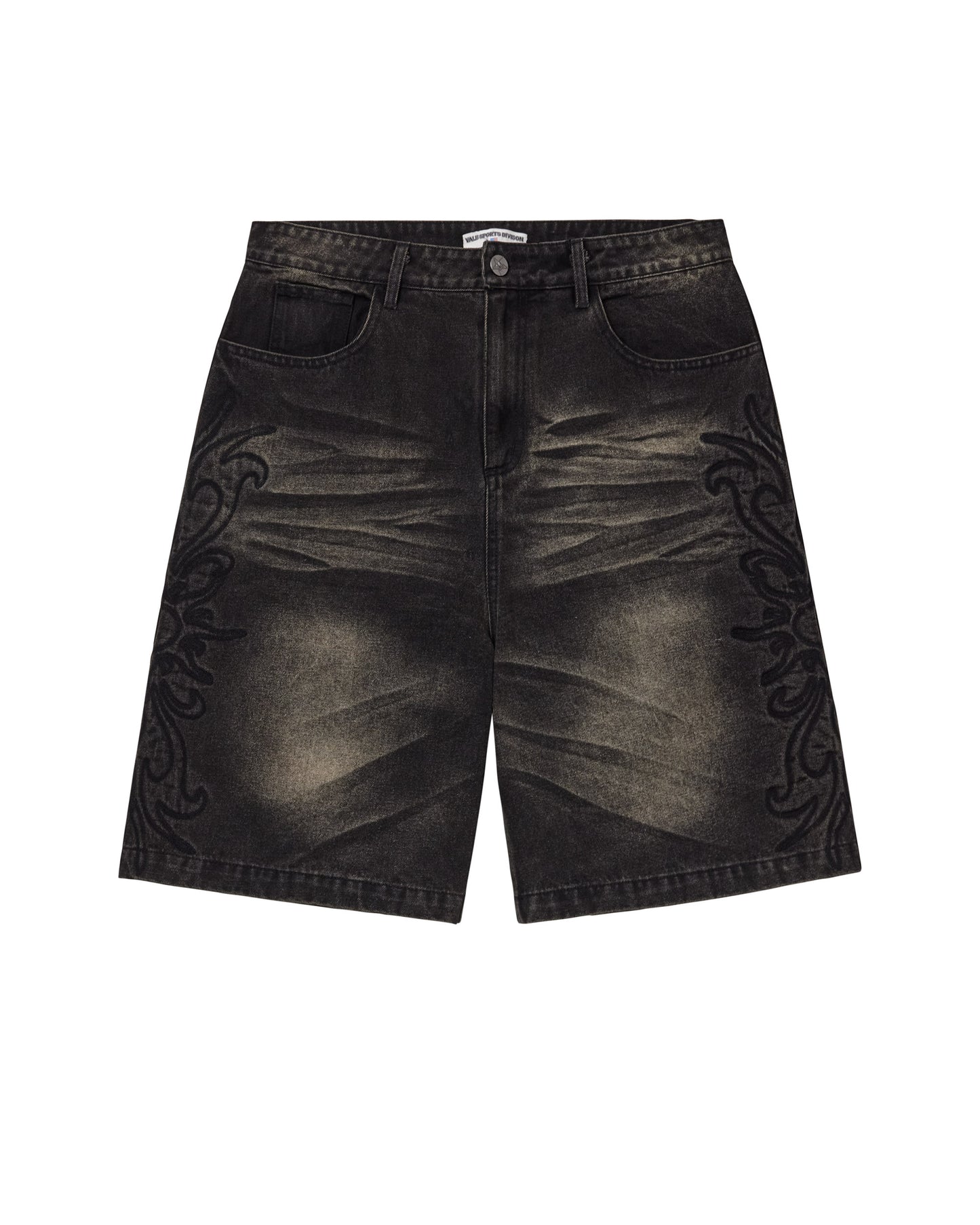 BLACK FLARE JORTS