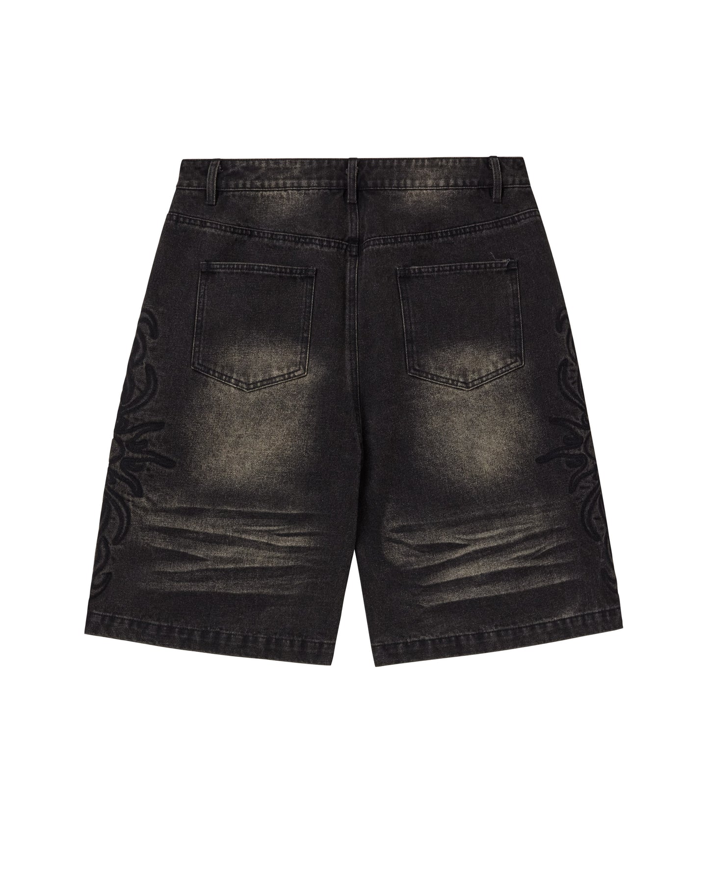 BLACK FLARE JORTS