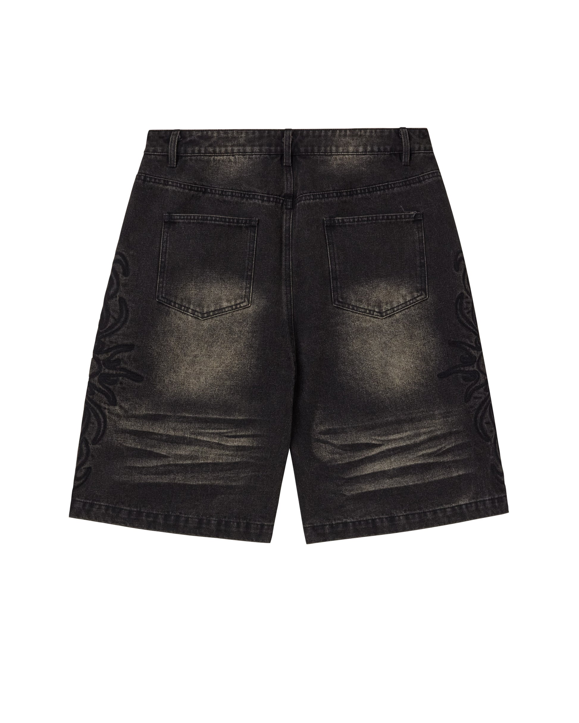 BLACK FLARE JORTS