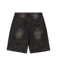 BLACK MOTOCROXXX JORTS