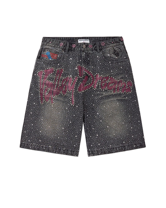 BLACK ICED OUT JORTS