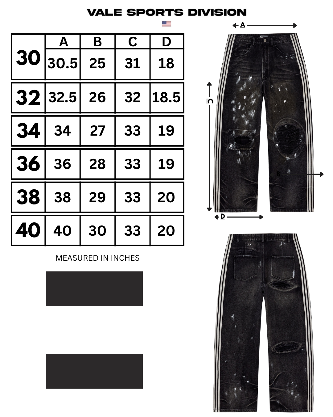 100 YARD DENIM [BLACK]