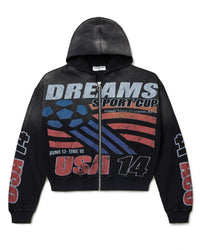 USA14 THERMAL ZIP UP HOODIE