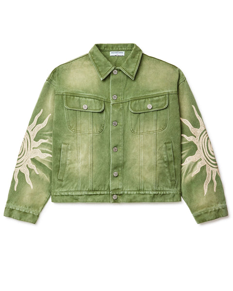 ★2023SS新作★GROVE★FARMER JACKET 2412_EMBROIDERED-SUN_DENIM-