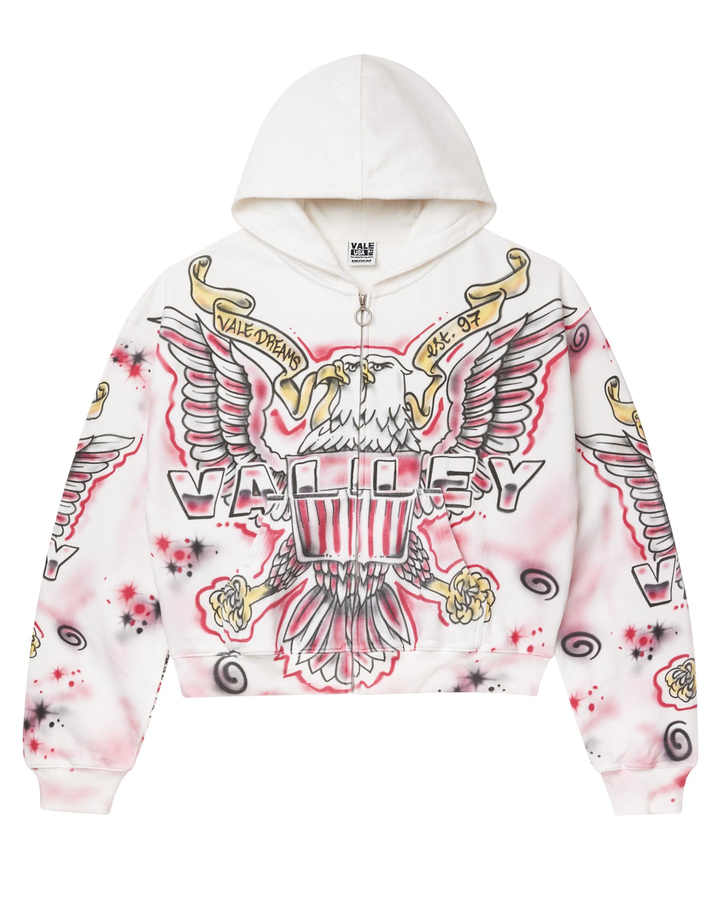 WHITE FLAG ZIP UP