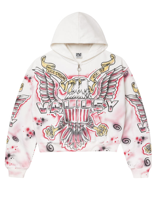 WHITE FLAG ZIP UP
