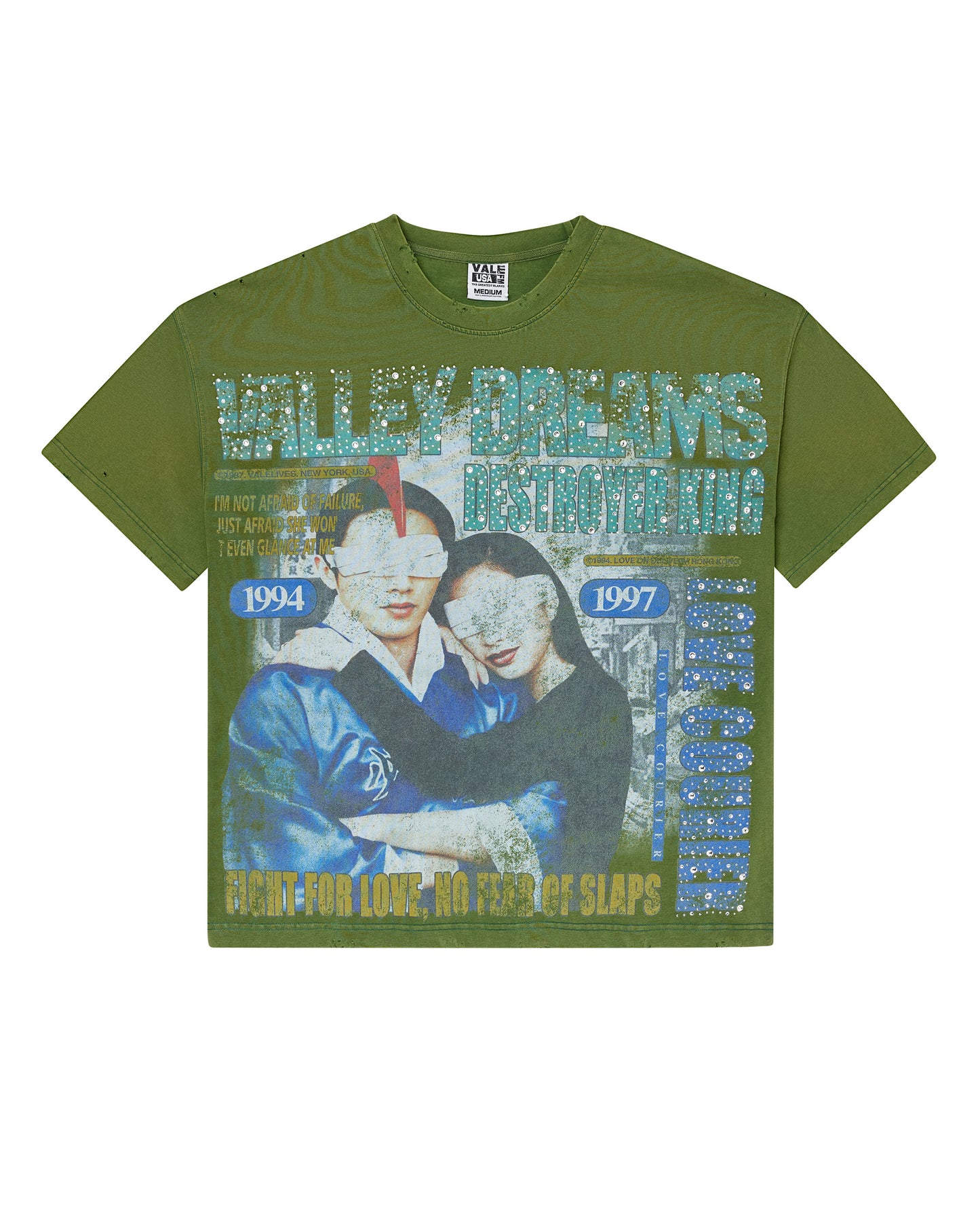GREEN ROBOT BLING TEE