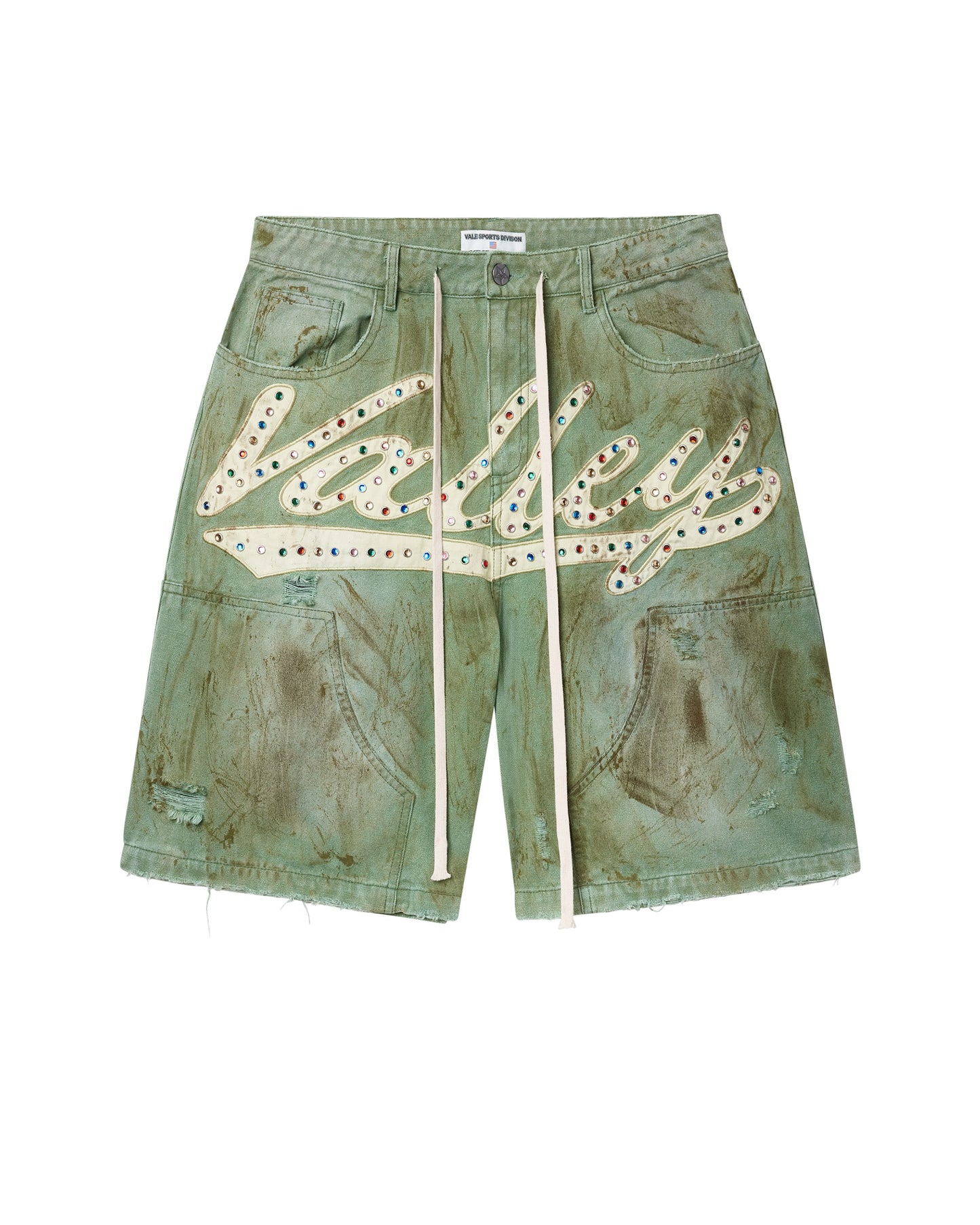 GREEN SKITTLE JORTS
