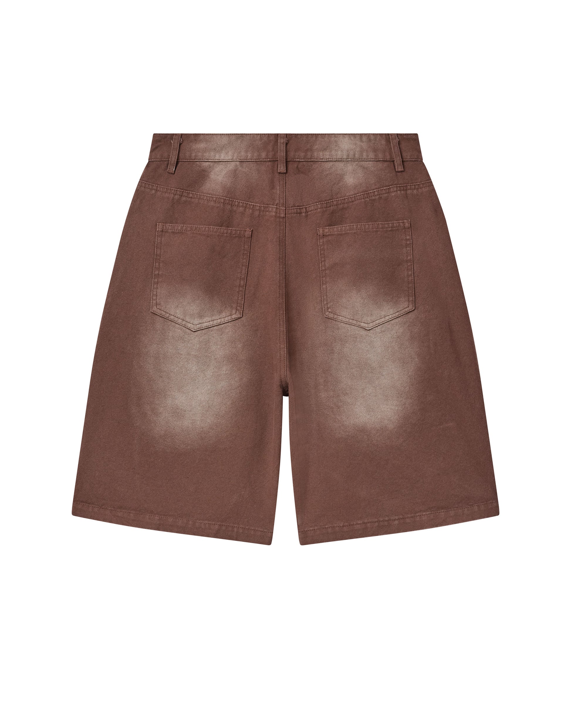 BROWN 1980S JORTS
