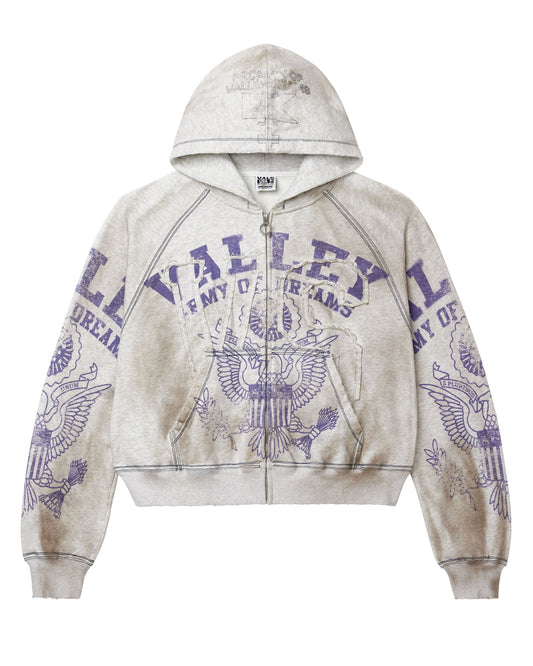 ARMY ZIP UP [GREY]