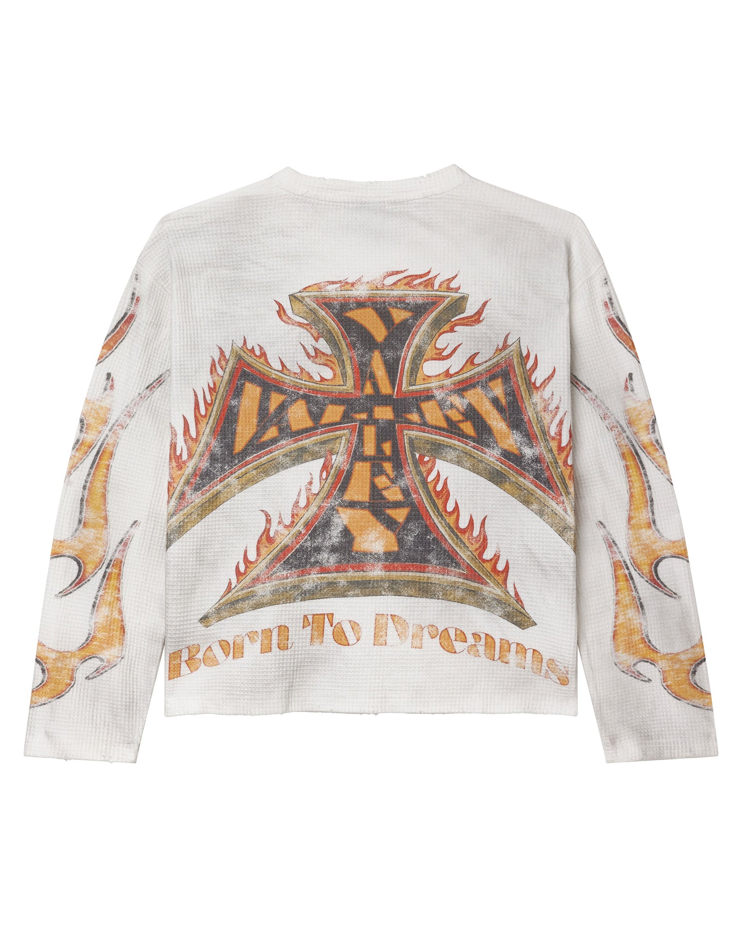 USA14 WHITE LONGSLEEVE