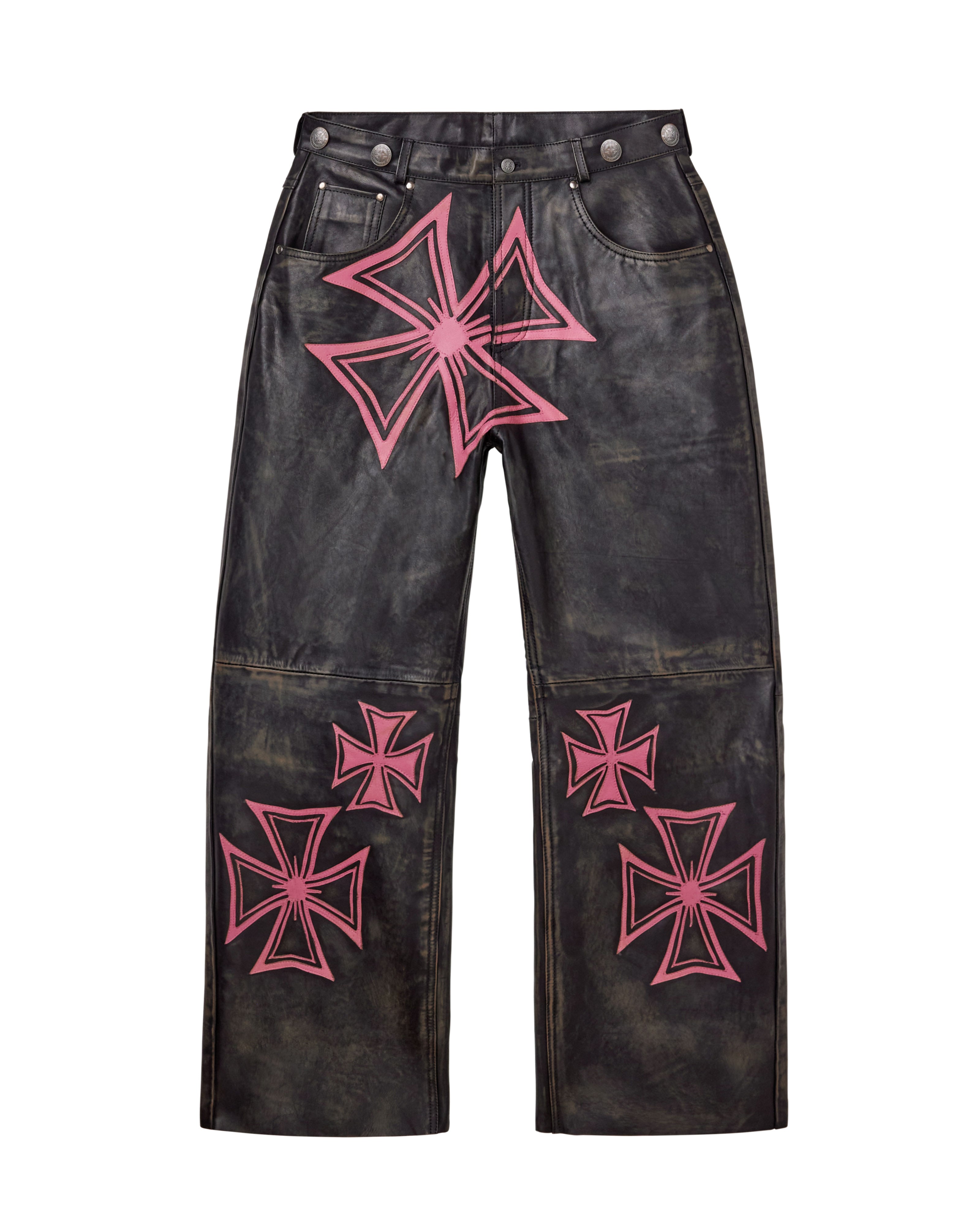 LEATHER CROXXX DENIM [BUBBLE GUM] – Vale Forever