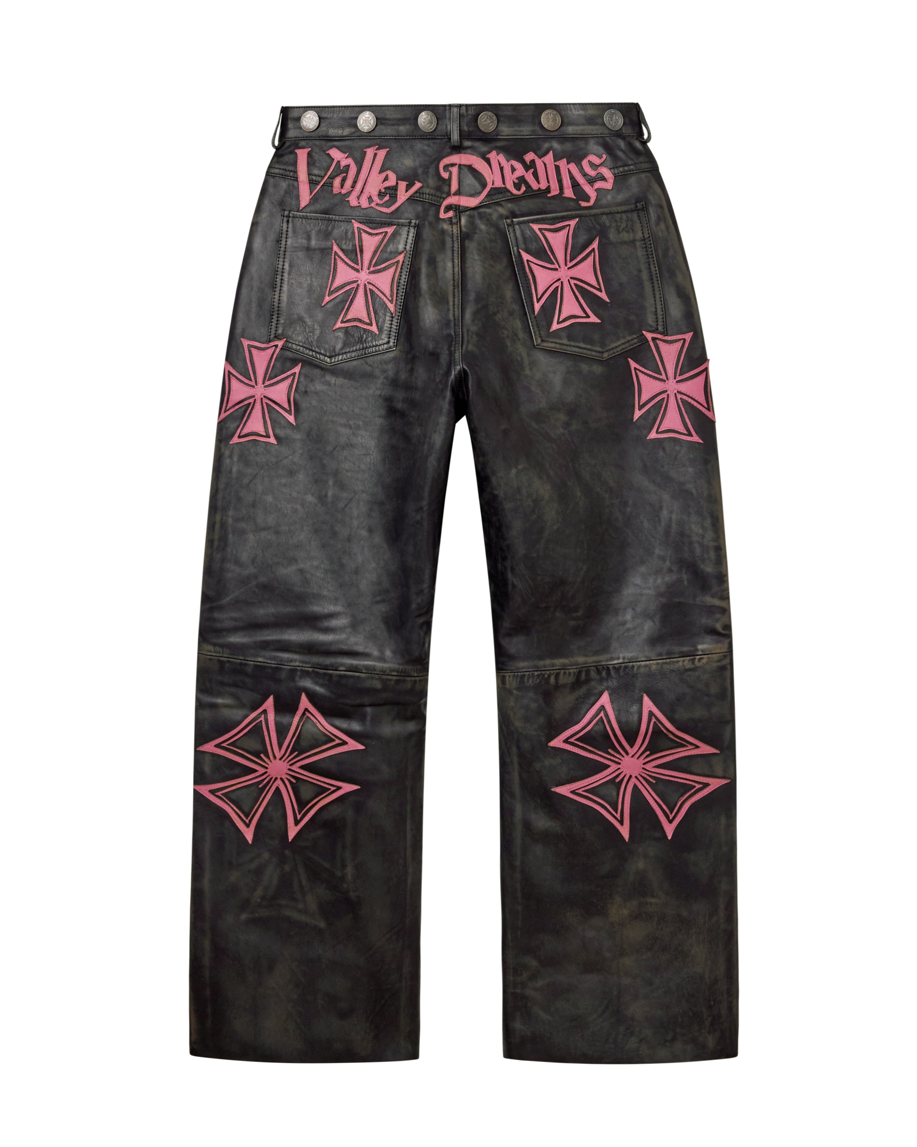 LEATHER CROXXX DENIM [BUBBLE GUM] – Vale Forever