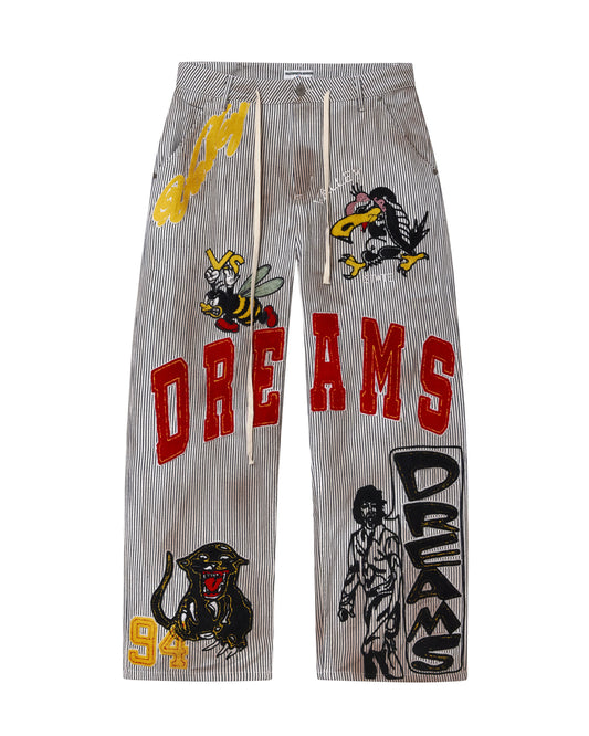 PINSTRIPE WORK PANTS