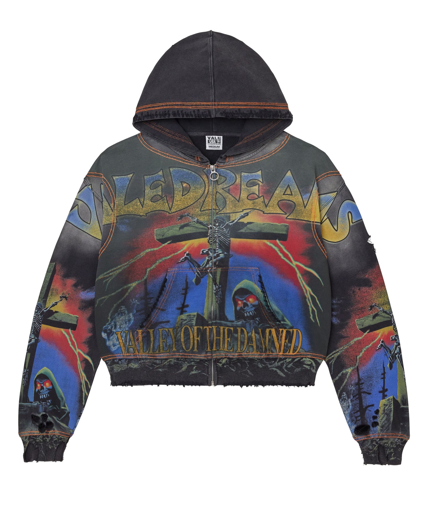 DAMNED BIG ZIP UP [BLACK]