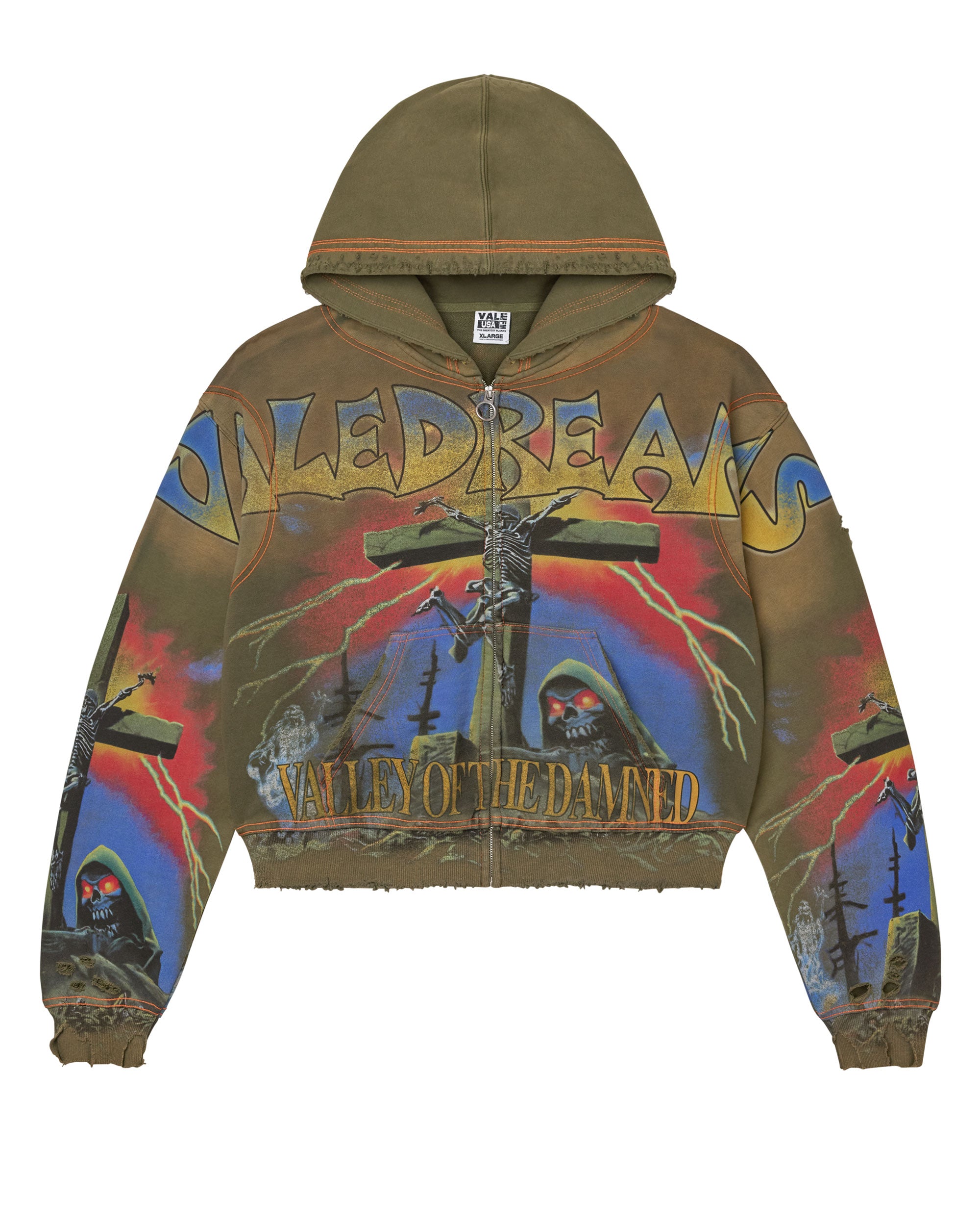 Vale forever カーディガン Vale Forever Yellow Green Logo Cardigan | WHAT'S ON THE STAR?