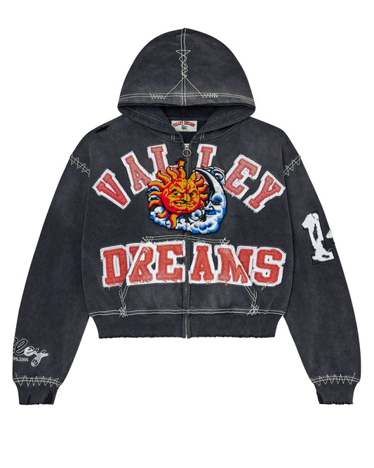 SUNNY ZIP UP [BLACK]