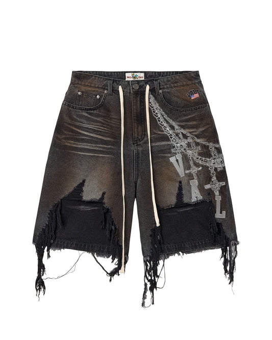 CHAIN JORTS [BLACK]