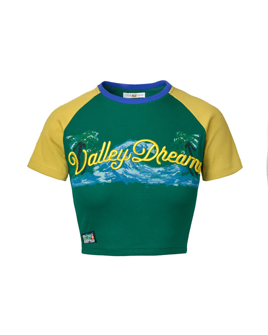 WAVY TEE FEMME [GREEN]