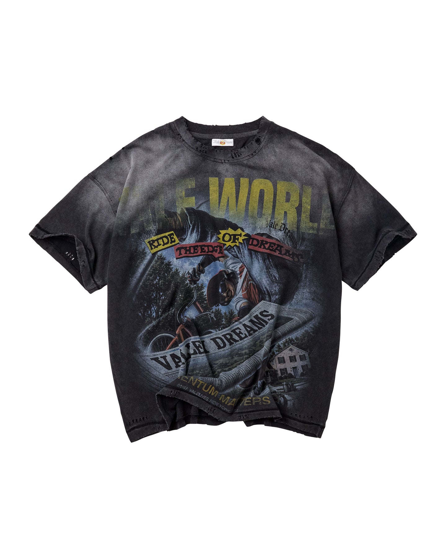 NEWSPAPER TEE [BLACK]