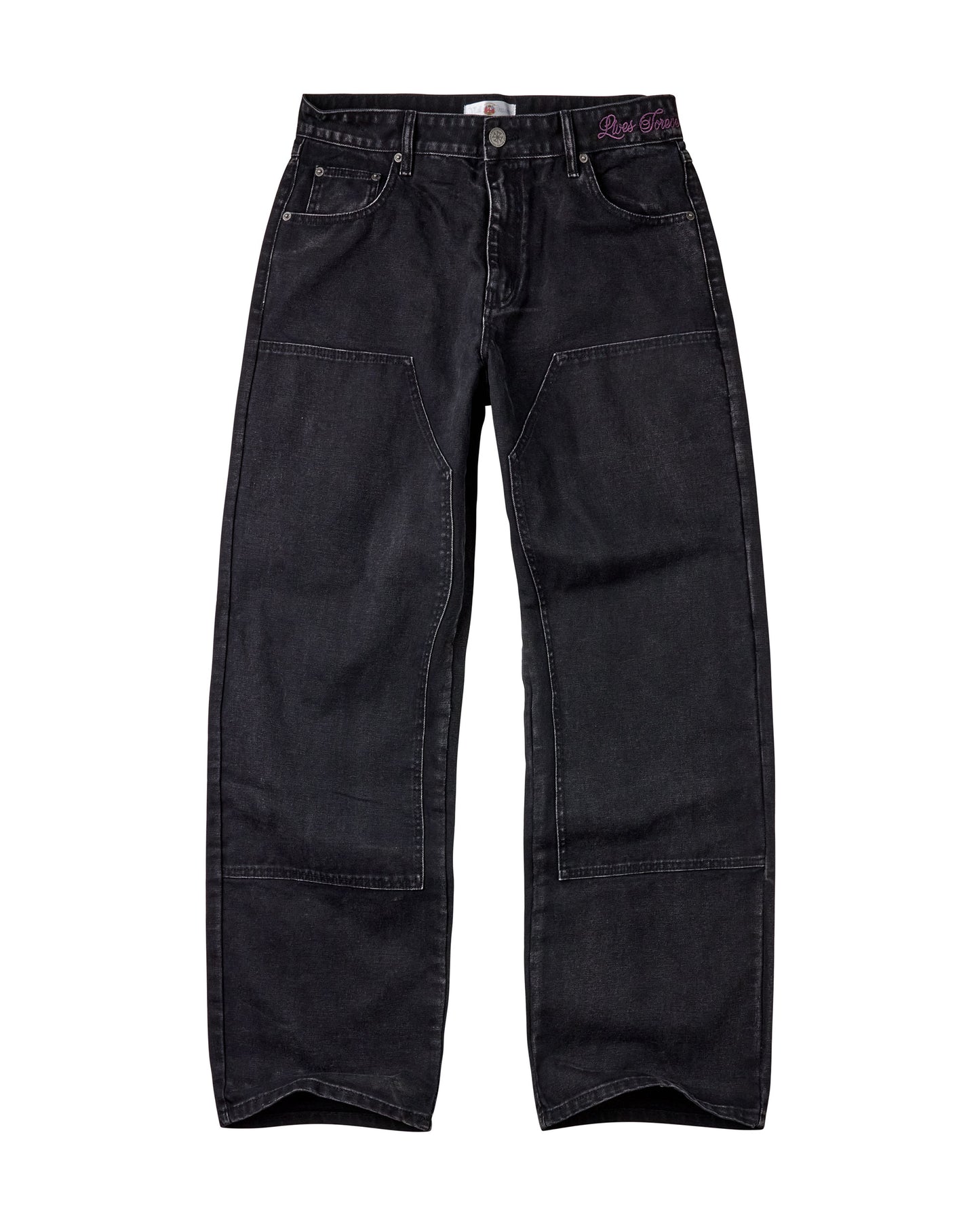 BLACK CHORE PANTS