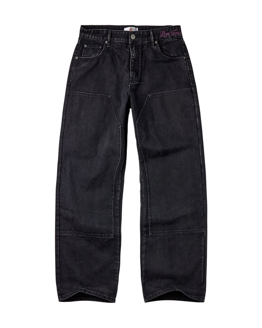 BLACK CHORE PANTS
