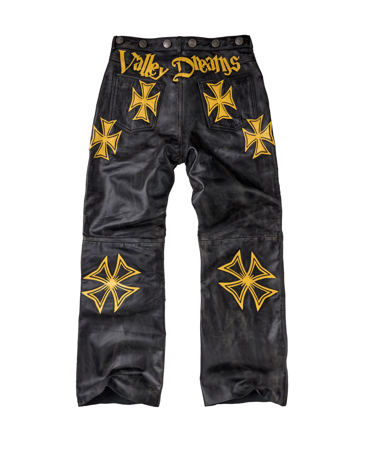 LEATHER CROXXX DENIM [CANARY]