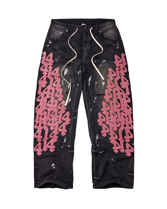 BLACK CAT DENIM [PINK 14s]