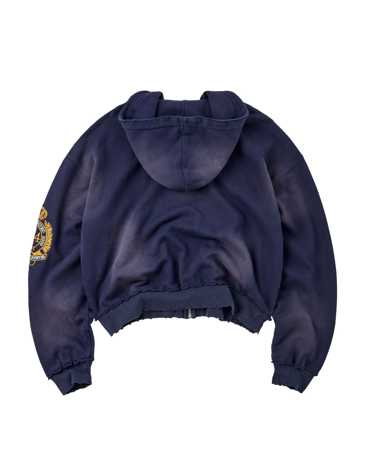 CROOKED ZIP UP HOODIE