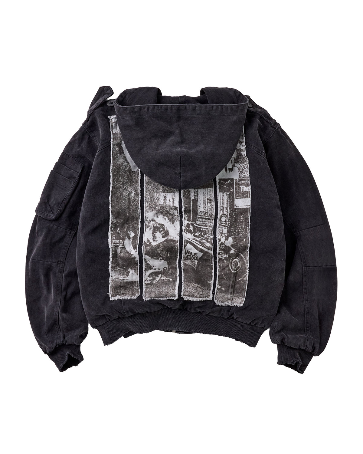 WRECKED HOODED BOMBER