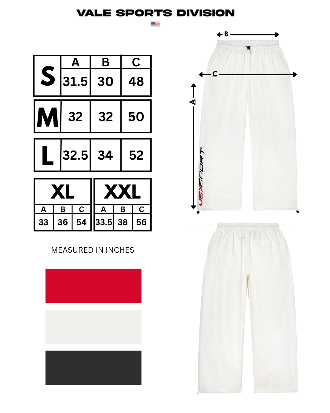VSX NYLON SWEATS [WHITE]